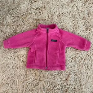 Baby Girl Columbia Vibrant Pink Fleece Jacket
